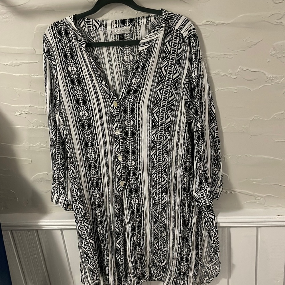 Women’s printed bathing suit tunic